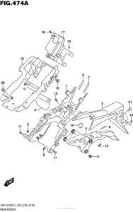 GSX-R1000 Rear Fender (Gsx-R1000L7 E03)