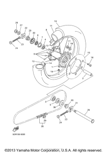 YZ426FM Переднее колесо