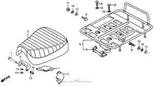 CT90 Seat + rear carrier