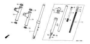 H100 Вилка передней оси