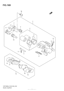 VZR1800 Задний суппорт