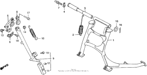 VFR750F Main stand + side stand