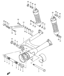 VS800 Маятник задний