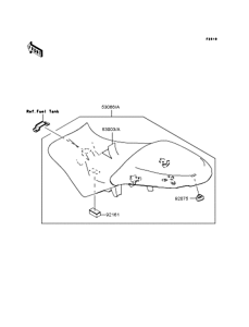 KLE650 Сиденье