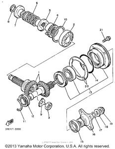 XJ700XS Промежуточный ведущий вал