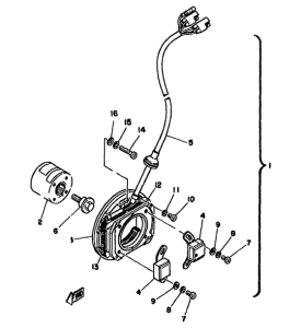 TZ250F C.d.i.magneto