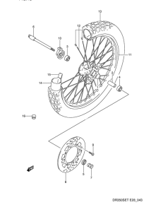 DR350 Transom + tube