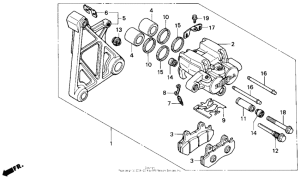 GL1500 Задний суппорт