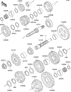 ZX600 Трансмиссия