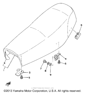 XT500H Сиденье