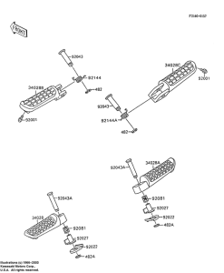 ZX600 Подножки