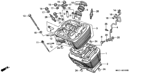 VT600C Cylinder / cylinder head
