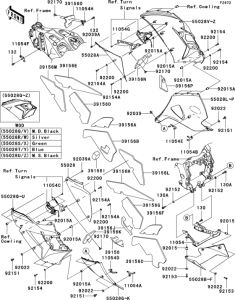 ZX1400 Cowling lowers(1 / 3)(d8f-daf)