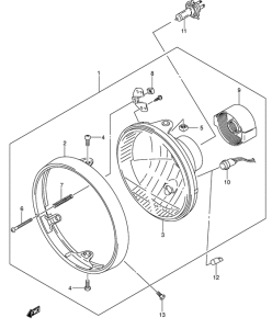 GSF650 (ABS) Фара
