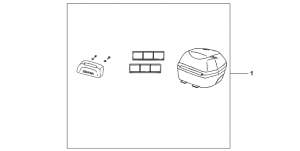 FES250 Top box 35l black unpainted