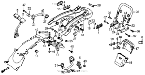 CX650 Задний бампер