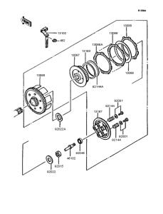 KMX200 Сцепление