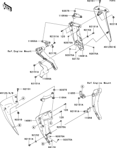 ZR750 Обтекатель нижний