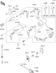 VN800 Замок зажикания