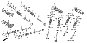 XL1000V (ABS) Распред вал / клапана