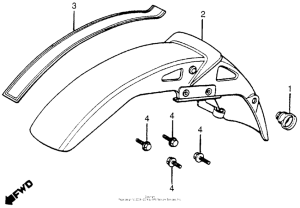 CB900 Переднее крыло