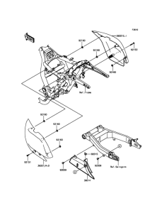 VN1700 Боковые обтекатели