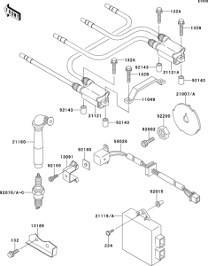 ZX1100 Система зажигания