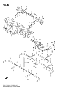 GSX-R1000 Throttle body hose / joint
