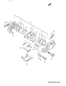 RF600 Задний суппорт