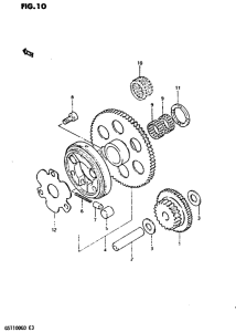 GS1100 Муфта стартера