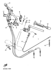FJ1200 Manubrio . cable