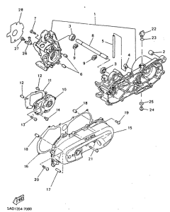 YN50R Картер двигателя