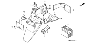 SK50M Battery / rear fender