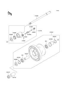 VN800 Переднее колесо