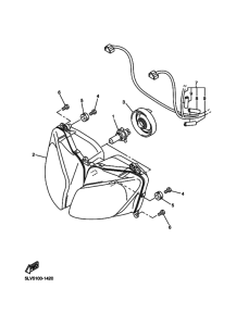 FZS1000 FZS10R Phare
