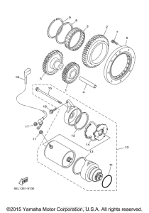 XVS1100AM Стартер