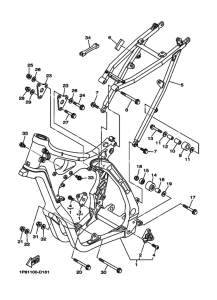 YZ250 YZ250V Frame comp