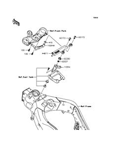 ZX1000 Демпфер рулевой