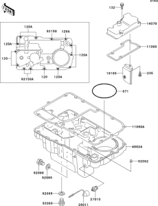 ZR1100 Поддон картера