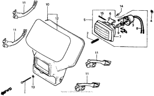 XR500R Headlight 83-84