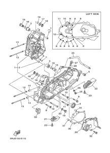 YP400 Картер двигателя