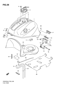 SV650 (ABS) Tank fuel