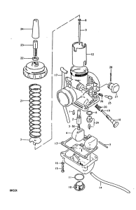 RM50 Carburetor assy