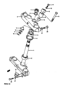 RM250 Траверса нижняя