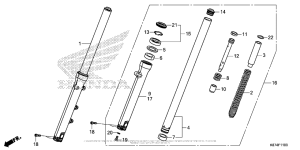 CMX300 Передняя вилка