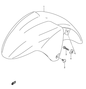GSX600 Переднее крыло