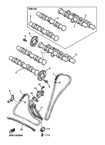 VMX12 Распределительный вал & chain