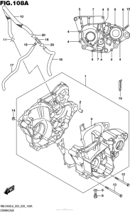 RM-Z450 Картер двигателя