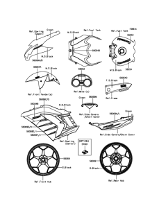ZX1400 Decals(Green)