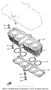 XJ650LH Цилиндры